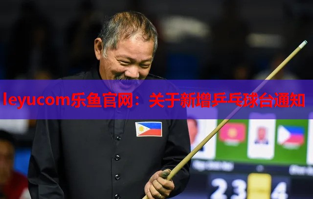 关于新增乒乓球台通知 关于新增乒乓球台通知