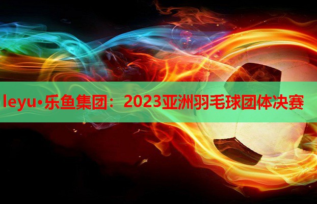 2023亚洲羽毛球团体决赛